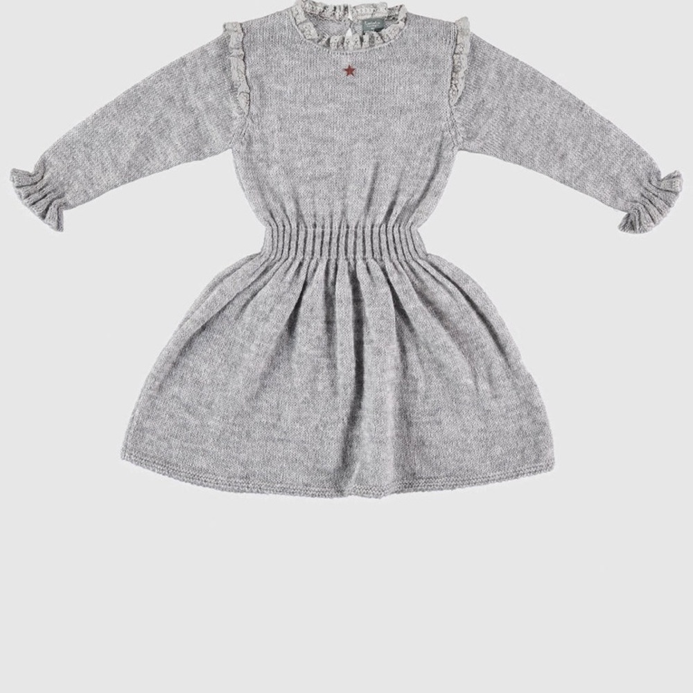 Tocoto Vintage Knitted Dress in Grey